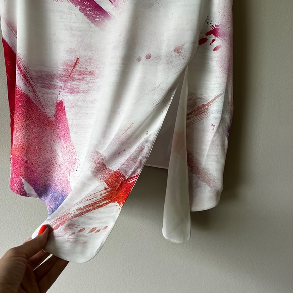 Aritzia Babaton Hopkins tie blouse L - Picture 6 of 11